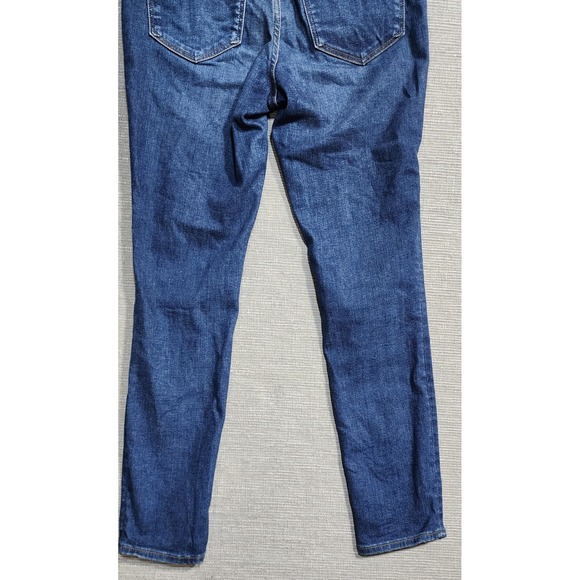 Madewell Curvy High-Rise Skinny Jeans Medium Wash Blue Denim Size 26 - Picture 6 of 9